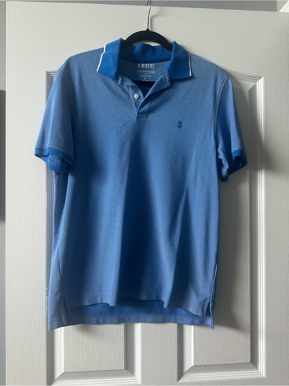 Izod Men’s Sky Blue Polo with Contrast Collar
